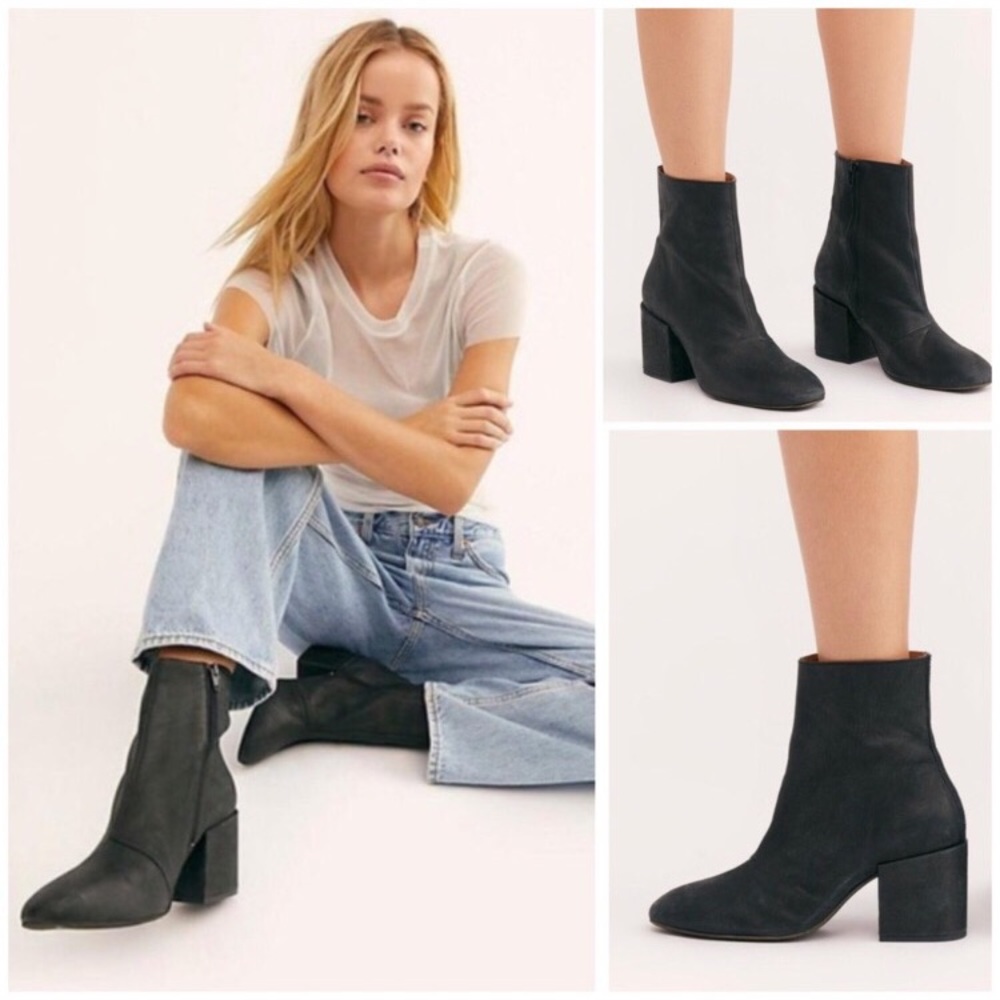 Last price 🤑 NEW Free People Nicola leather distressed ankle boot Booties